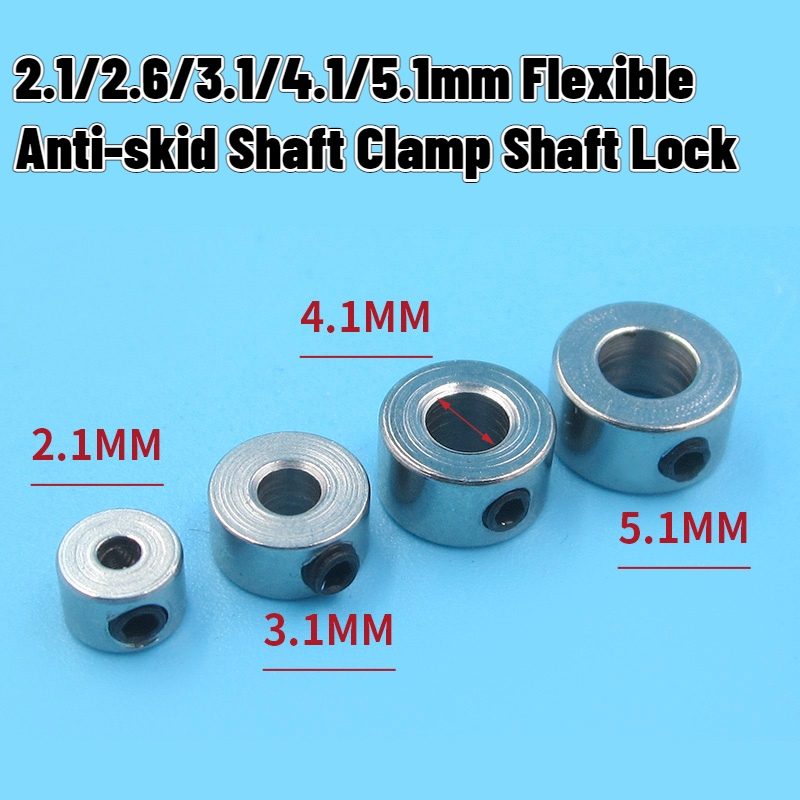 Cable Lock Flexible - 5pcs Metal 2.1mm/2.6mm/3.1mm/4.1mm/5.1mm Flex Cable Lock