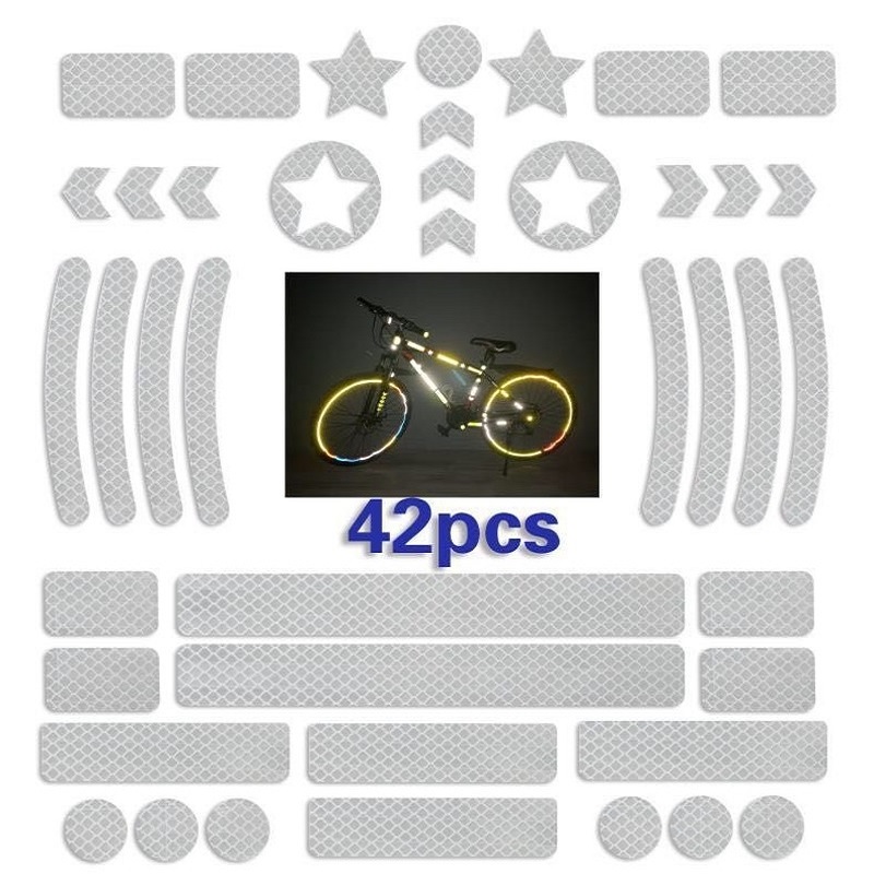 42Pcs/set Self-adhesive Reflec - Spoke Reflector Set ulasan dan harga