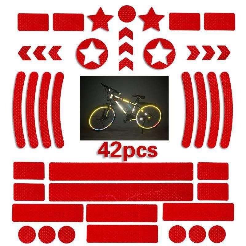 42Pcs/set Self-adhesive Reflec - Spoke Reflector Set ulasan dan harga