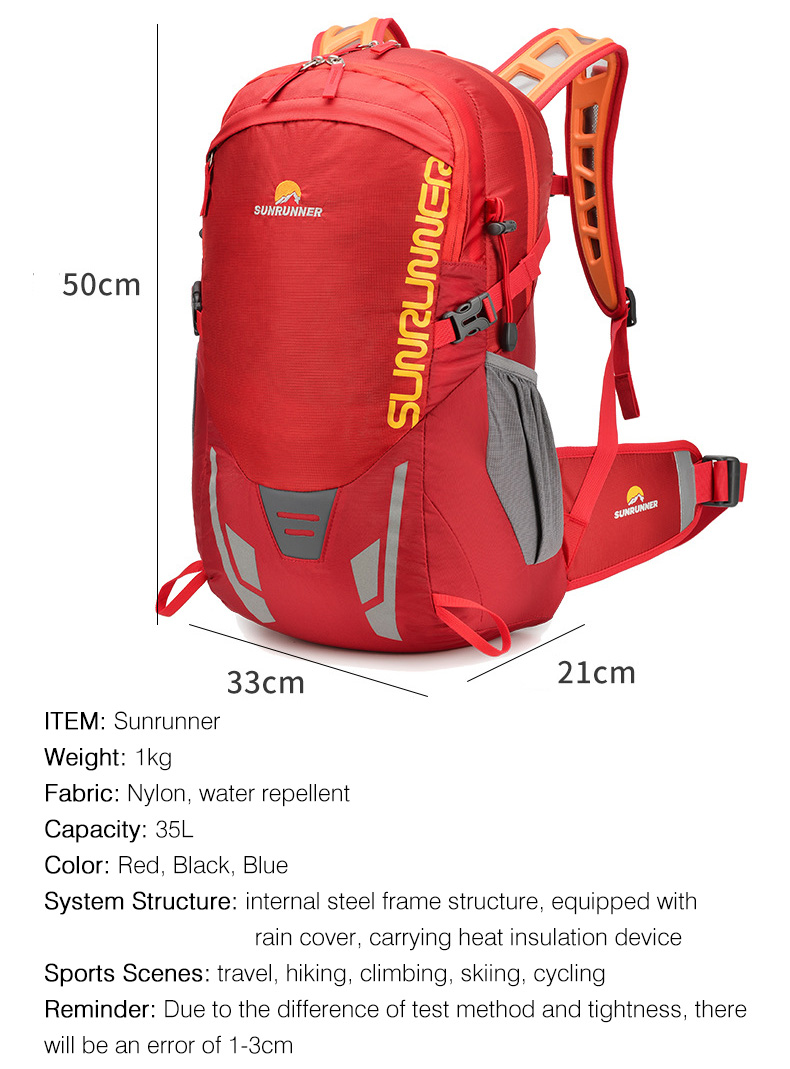 35L Hiking Backpack Bag Large  - Cycling Commuter Backpack ulasan dan harga
