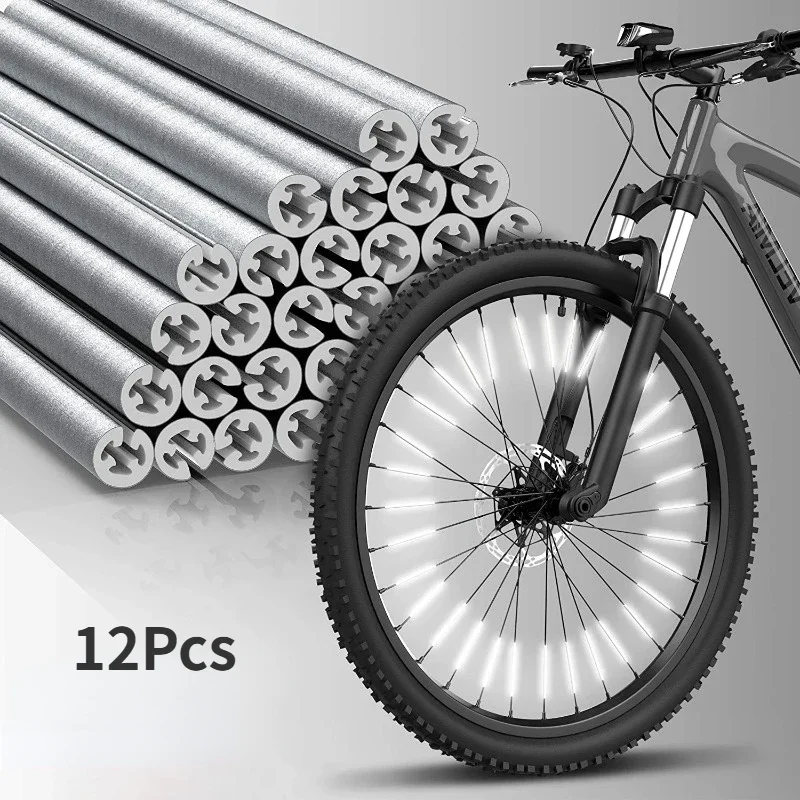 12PCS/set Tube Warning Strip R - Spoke Reflector Set ulasan dan harga