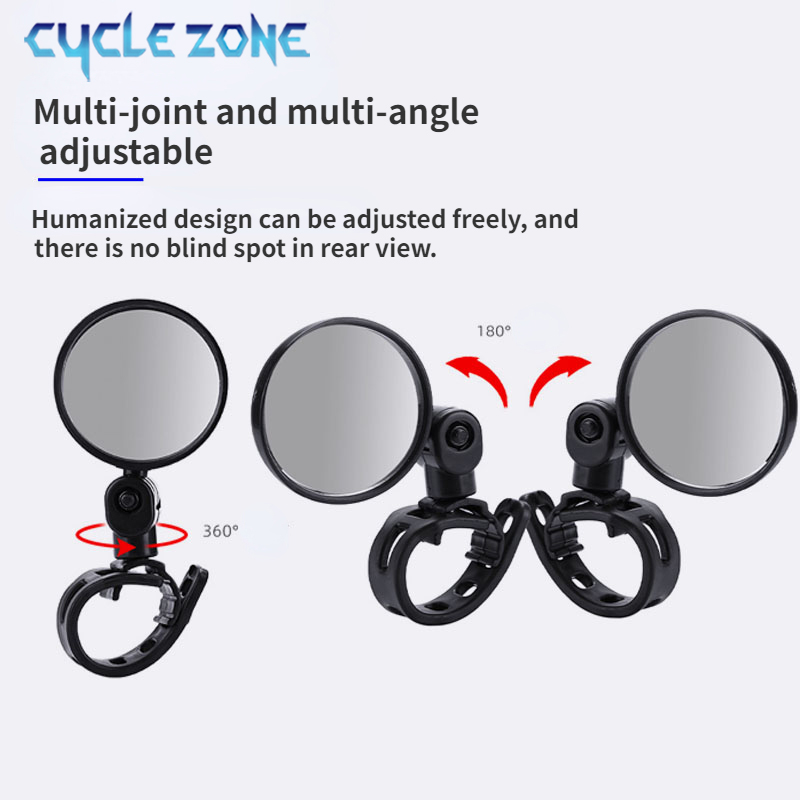 2PCS Bicycle Rearview Mirror 3 - Cycling Zones ulasan dan harga