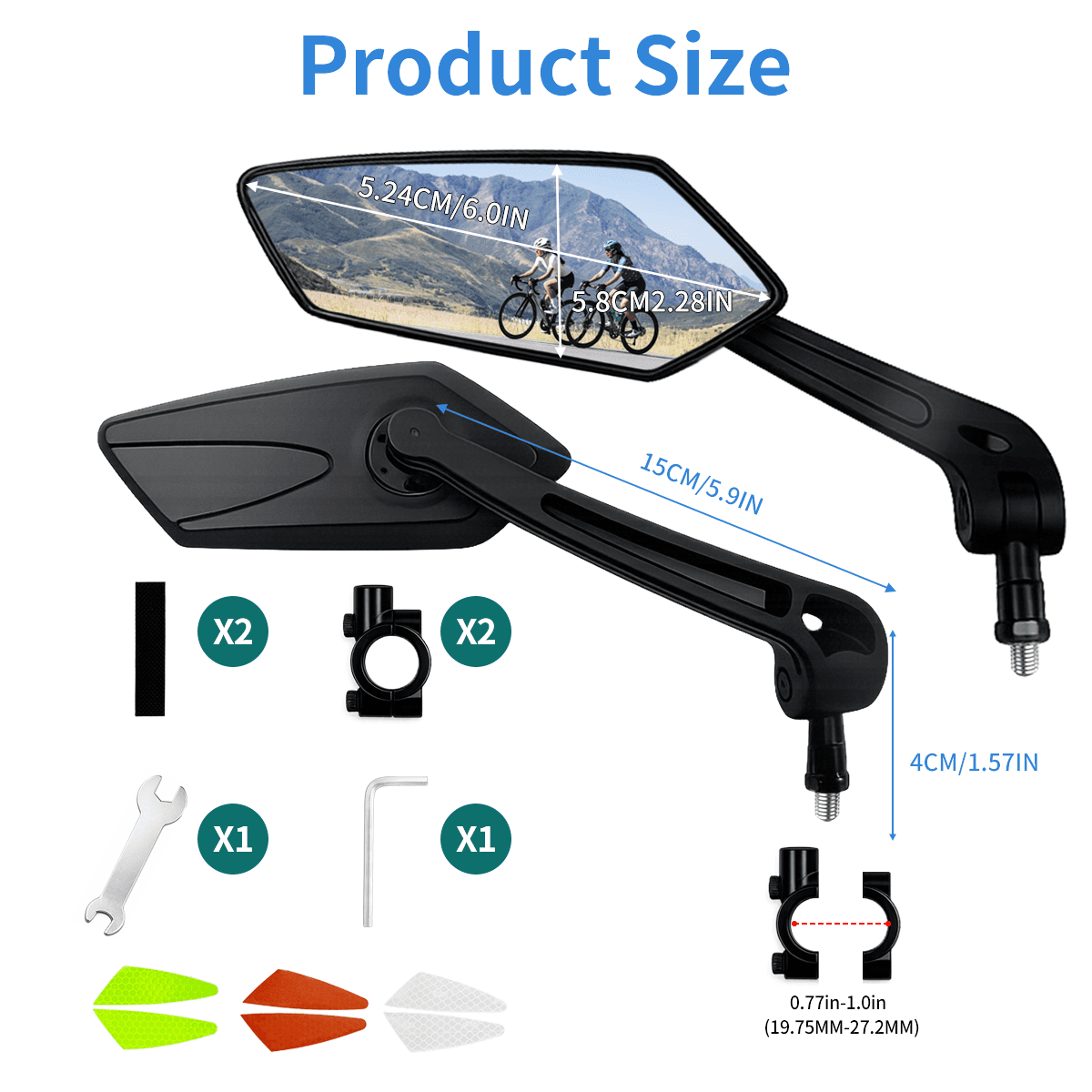 1 Pair Adjustable Handlebar Bi - Cycling Zones ulasan dan harga