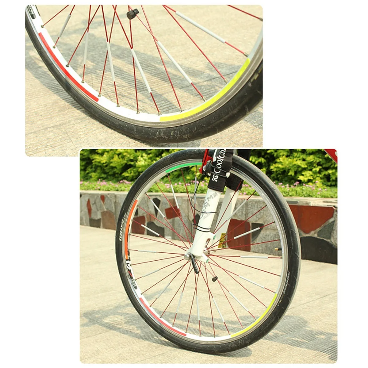 12pcs/set Bicycle Spoke ABS Hi - Spoke Reflector Set ulasan dan harga