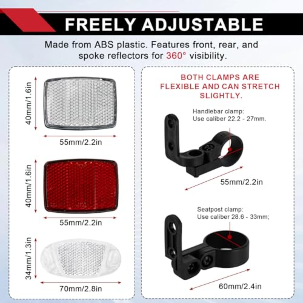 8PCS Bike Reflector Kit Night  - Spoke Reflector Set ulasan dan harga