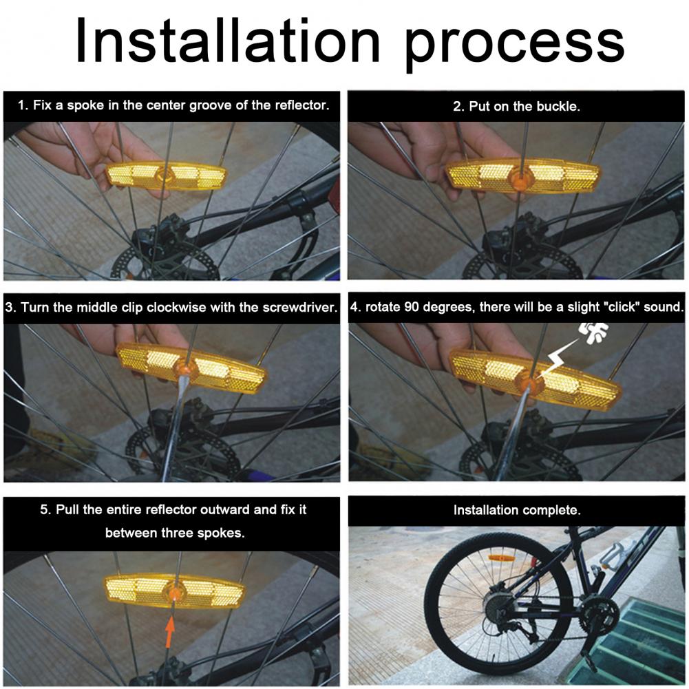 Bicycle Warning Reflector Bike - Spoke Reflector Set ulasan dan harga