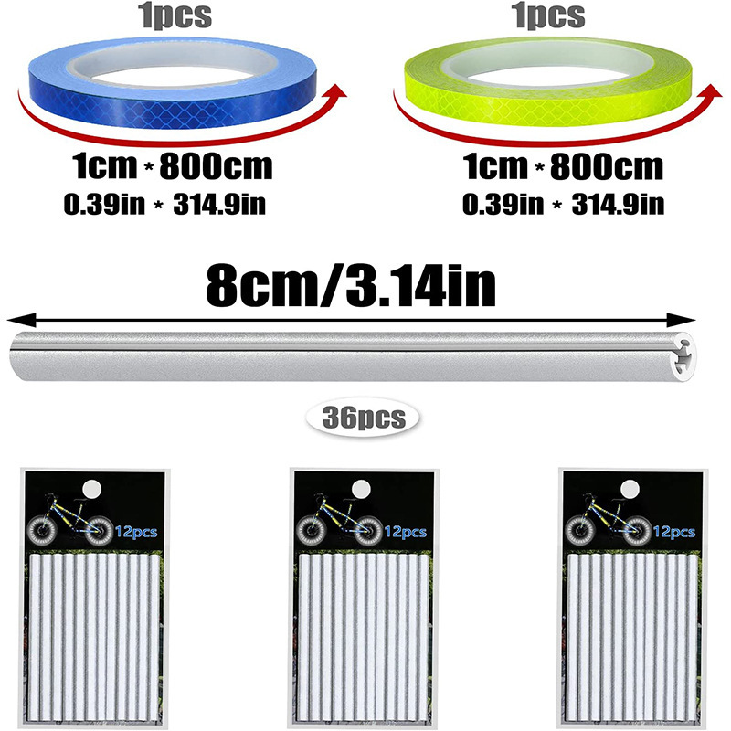Green Outline Bike Spoke Refle - Spoke Reflector Set ulasan dan harga