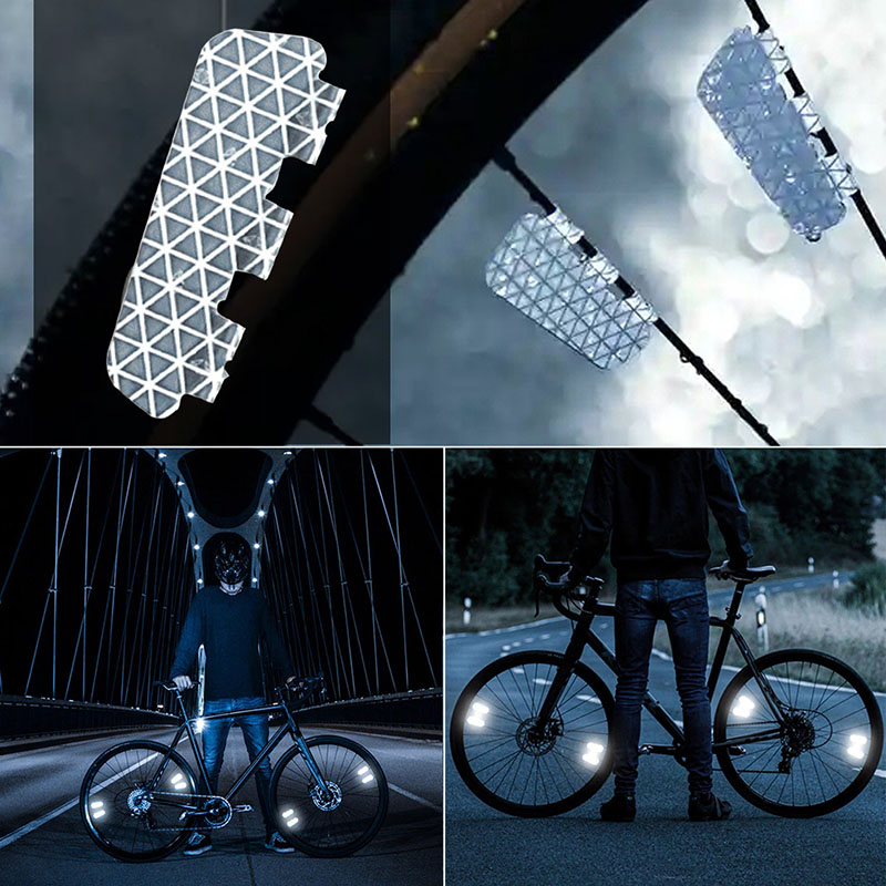 4Pcs/Set Bike Reflective Stick - Spoke Reflector Set ulasan dan harga
