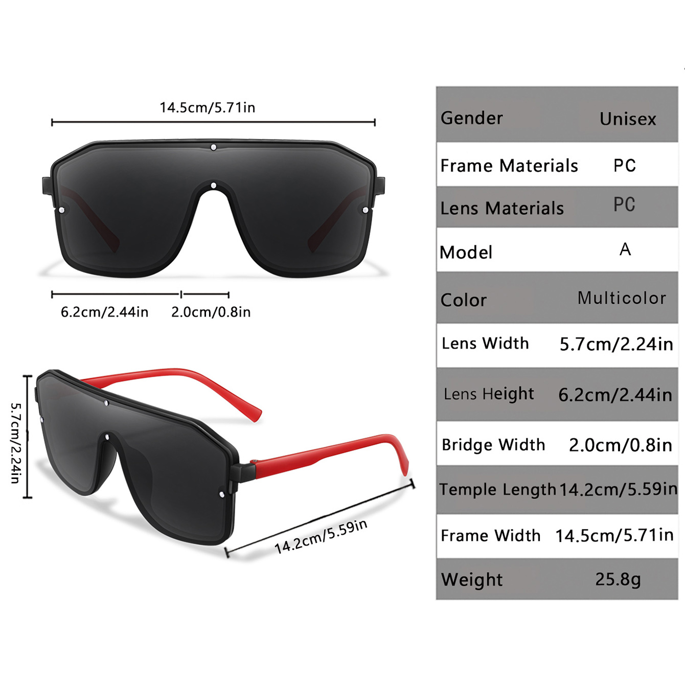 New Brand Square Big Frame Sun - Cycling Zones ulasan dan harga