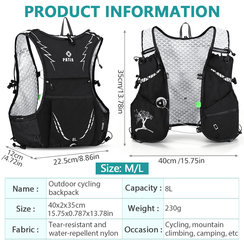 2026 New 8L Outdoor Trail Runn - Cycling Commuter Backpack ulasan dan harga