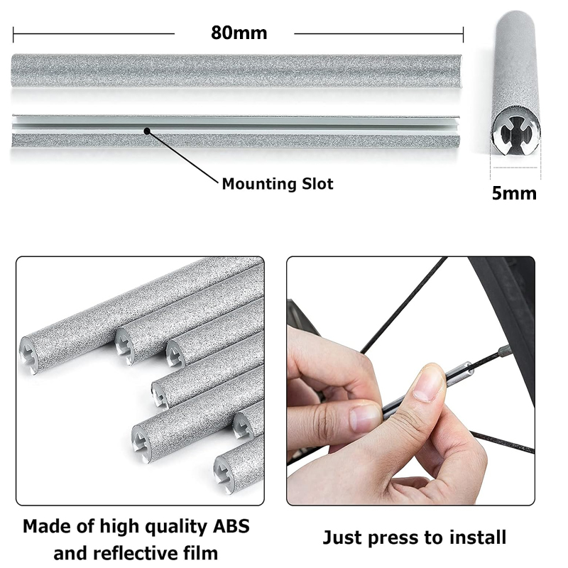 36/48/72/96Pieces 8cm Spoke Re - Spoke Reflector Set ulasan dan harga
