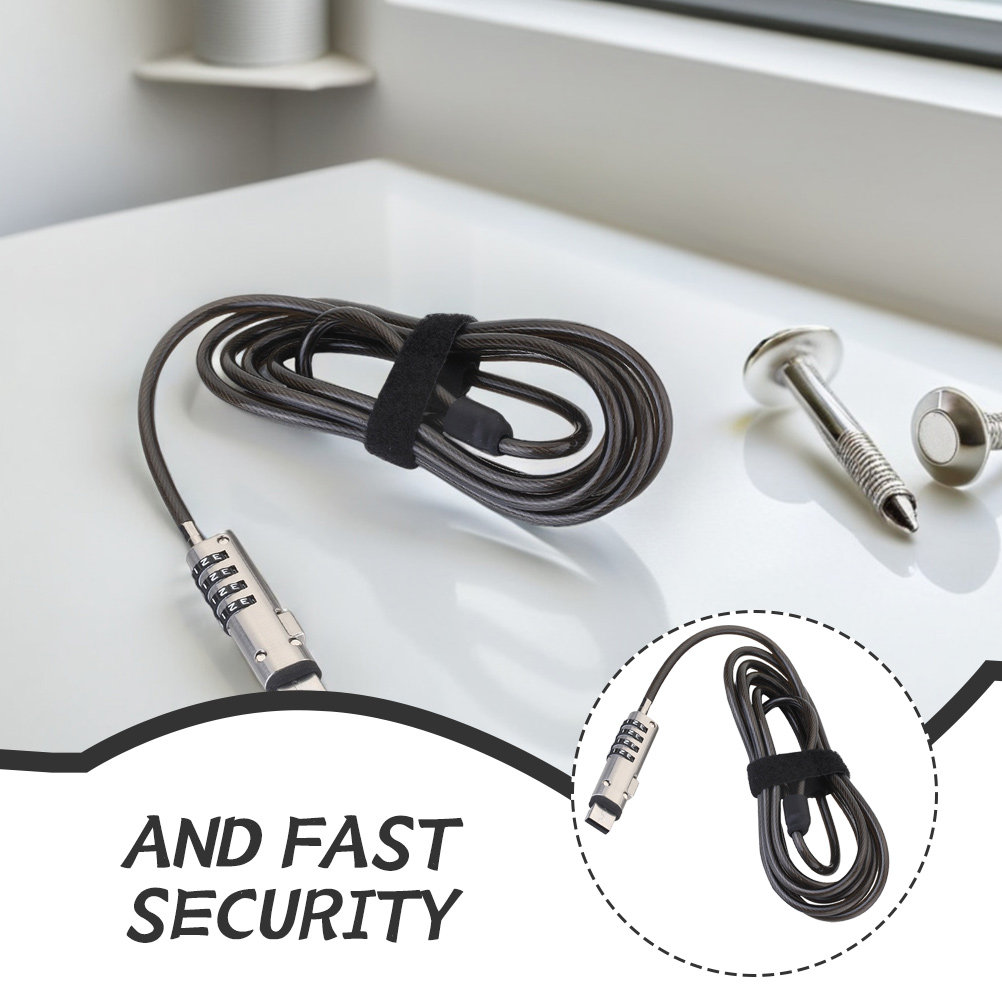 Laptop Numeric Password Alloy  - Cable Lock Flexible ulasan dan harga