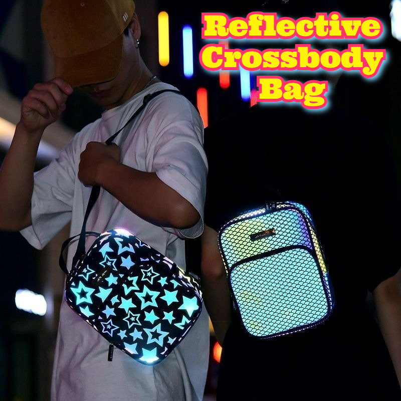 Reflective Crossbody Bag Multi - Cycling Commuter Backpack ulasan dan harga