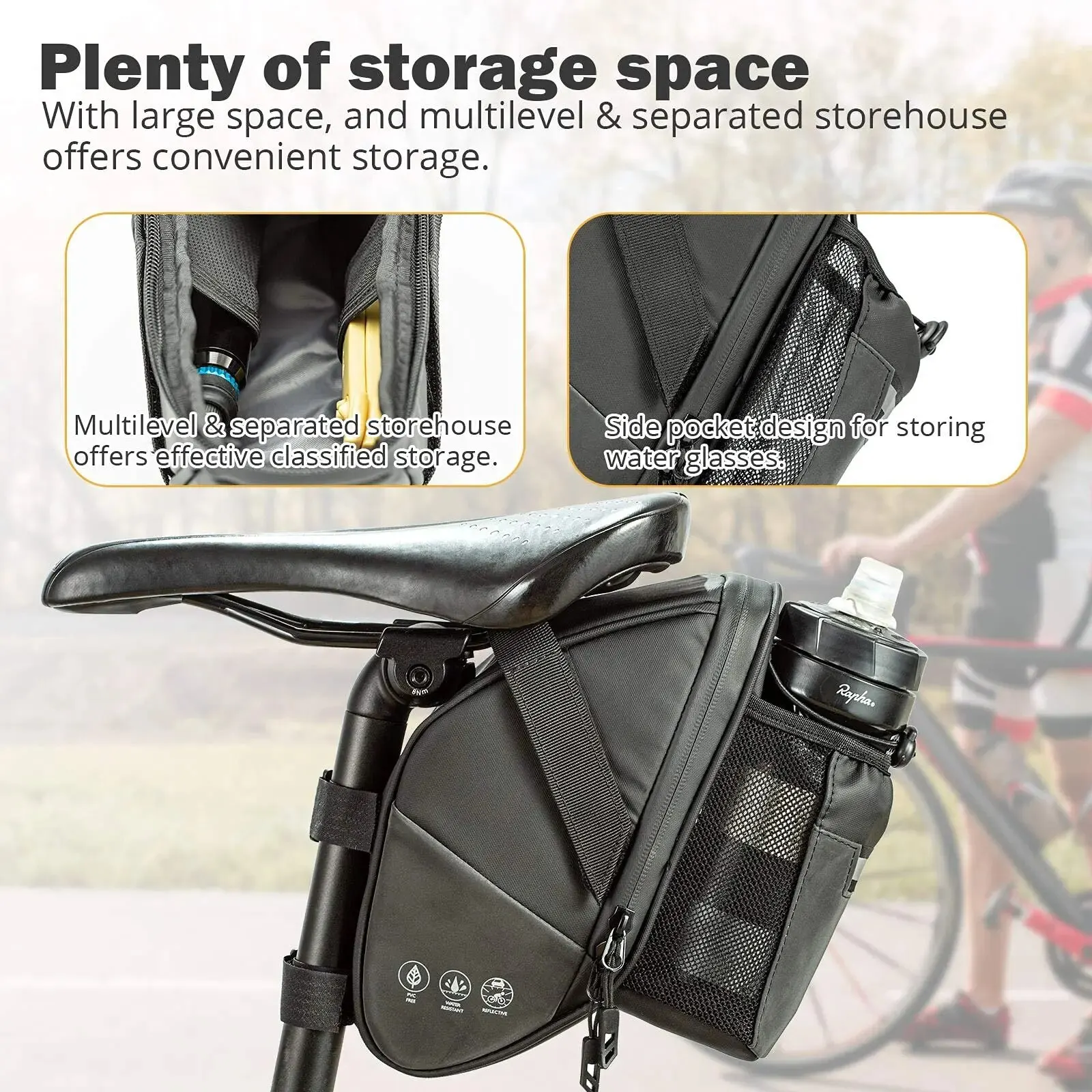 Bike Saddle Bag Waterproof Bik - Saddle Bag Under Seat ulasan dan harga