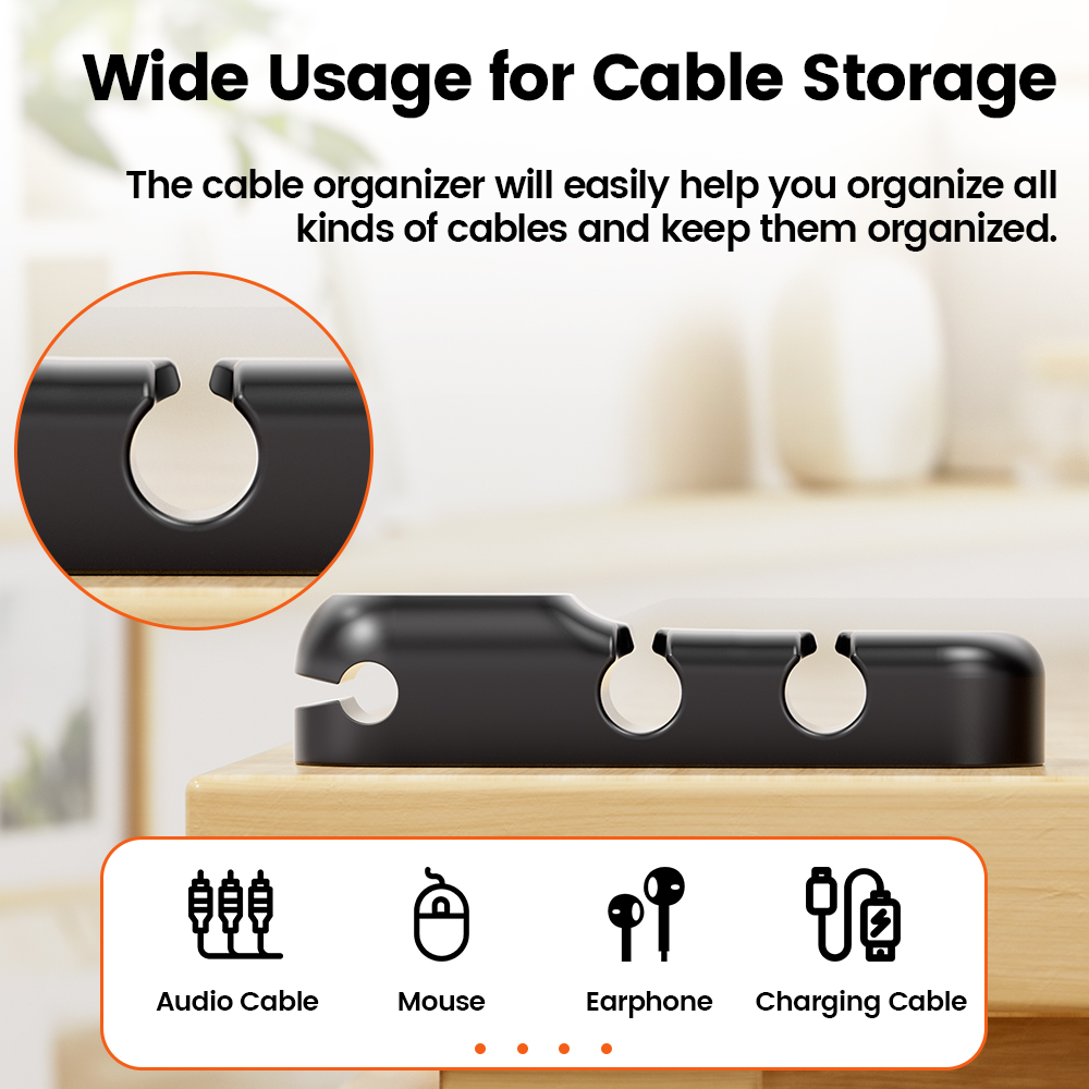 Toocki Cable Organizer 3 5 7 H - Cable Lock Flexible ulasan dan harga