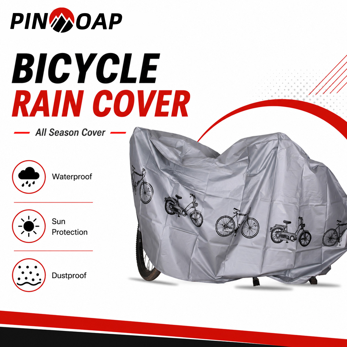PINMOAP Universal Bicycle Rain - Cycling Commuter Bag ulasan dan harga