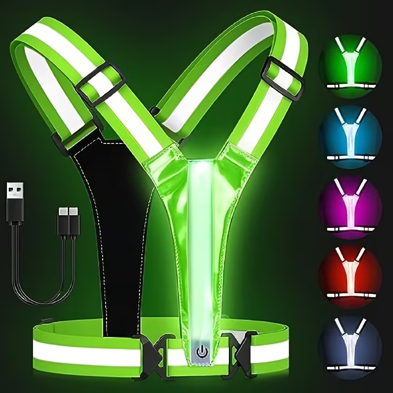Luminous Light Strip Back Suit - Reflective Vest Cycling ulasan dan harga