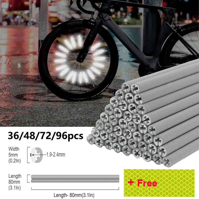 36/48/72/96Pieces 8cm Spoke Re - Spoke Reflector Set ulasan dan harga