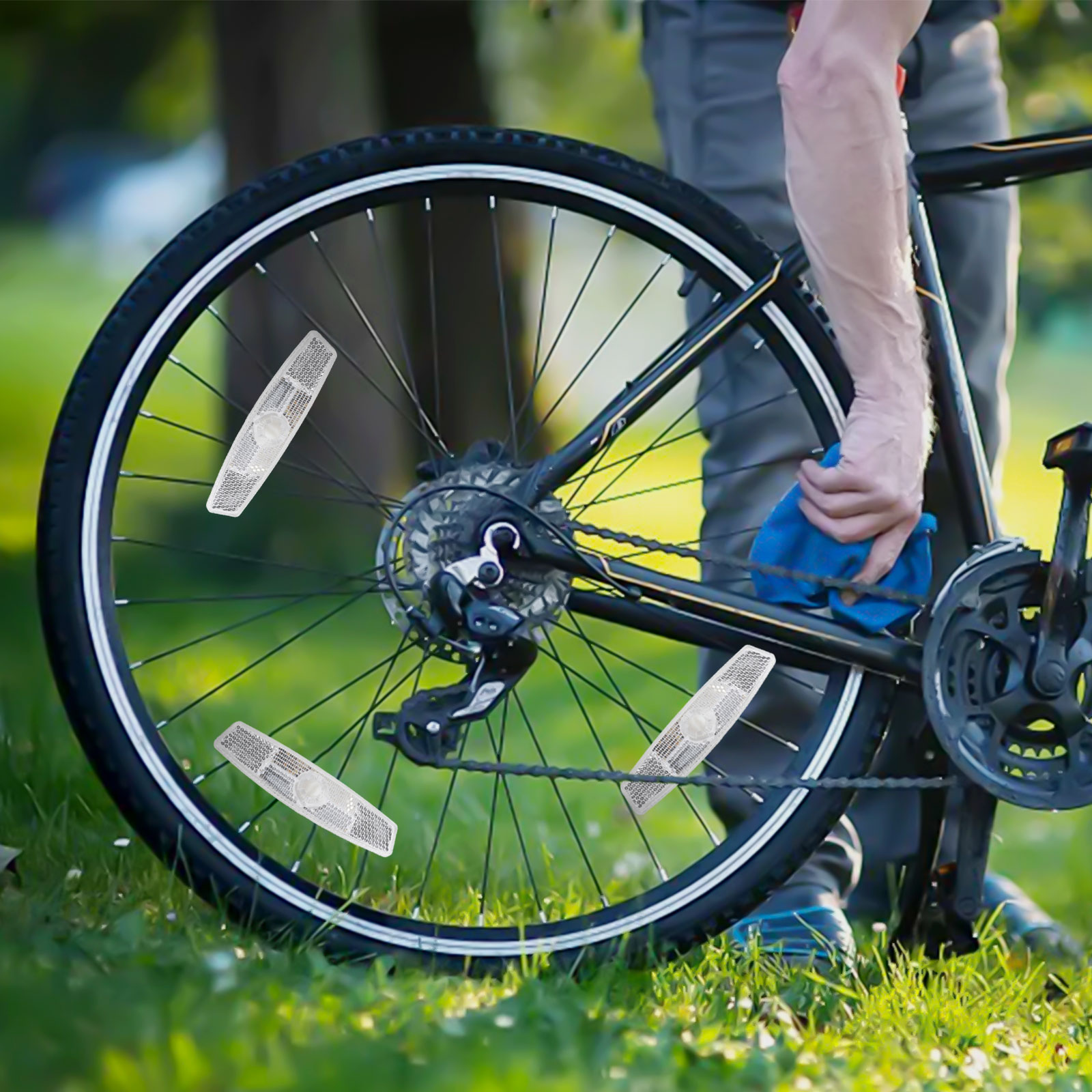 Bicycle Spoke Reflectors 8 Pie - Spoke Reflector Set ulasan dan harga