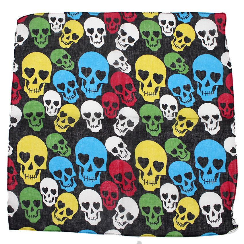 Skull Bandana Square Scarf 100 - Cycling Zones ulasan dan harga